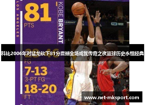 科比2006年对猛龙砍下81分震撼全场成就传奇之夜篮球历史永恒经典
